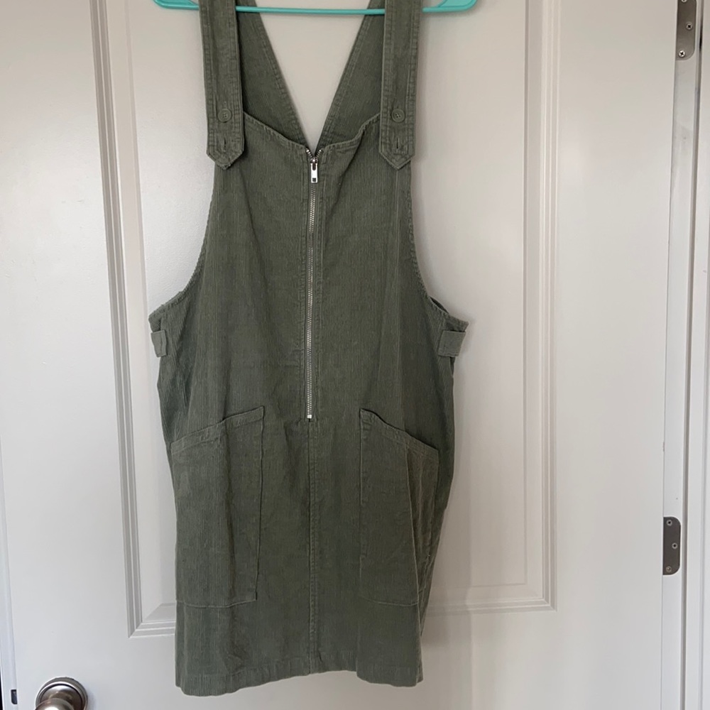 Corduroy overall dress